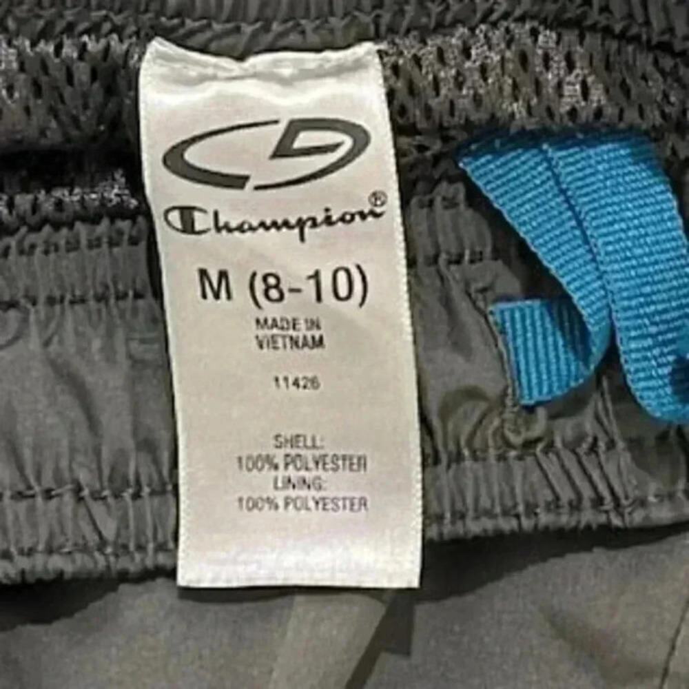 Champion Gray Fully‎ Mesh Lined Trainers Soccer Workout Unisex Pants Size Medium - Picture 10 of 12